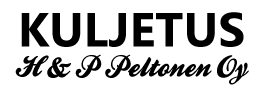 Kuljetus H & P Peltonen Oy-logo